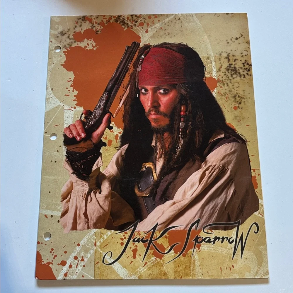 Pirates Of The Caribbean Pocket Folders Disney Curse Of The Black Pearl VTG